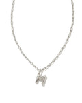 KS Crystal Letter M Necklace
