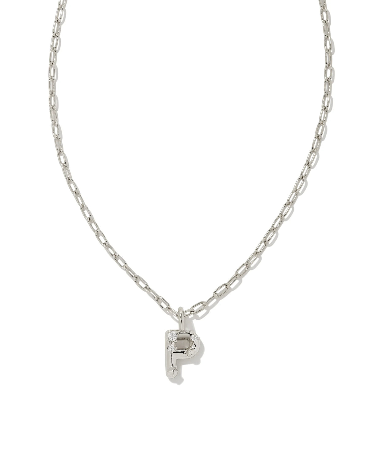 KS Crystal Letter P Necklace