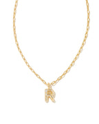 KS Crystal Letter R Necklace