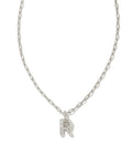 KS Crystal Letter R Necklace