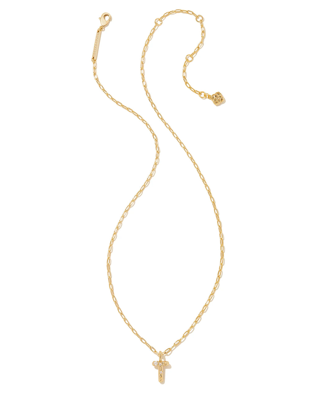 KS Crystal Letter T Necklace