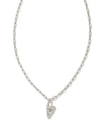 KS Crystal Letter V Necklace