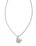 KS Crystal Letter W Necklace