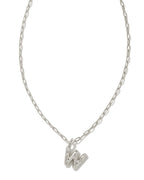 KS Crystal Letter W Necklace