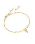 KS Crystal Letter Y Bracelet