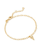 KS Crystal Letter Y Bracelet