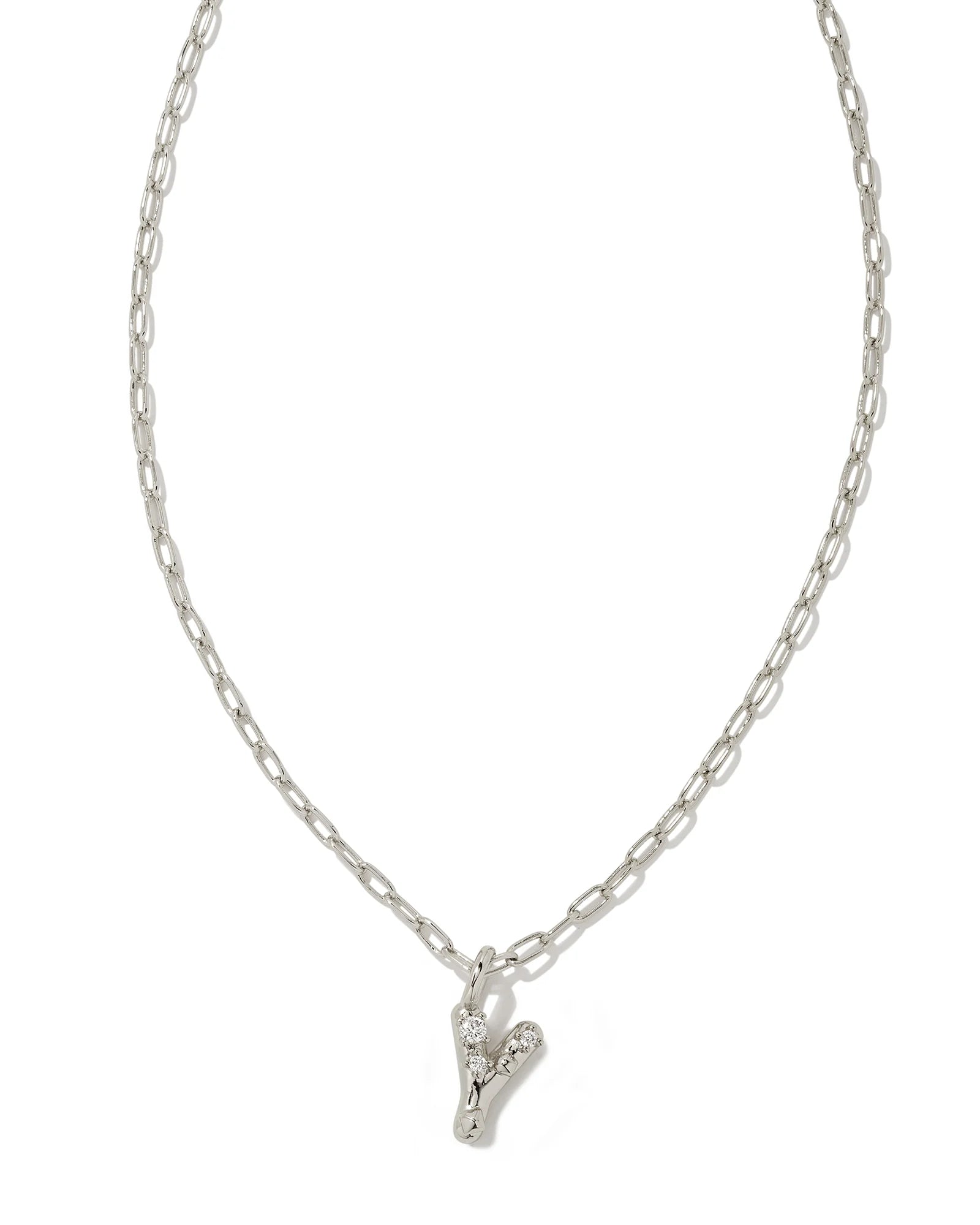 KS Crystal Letter Y Necklace