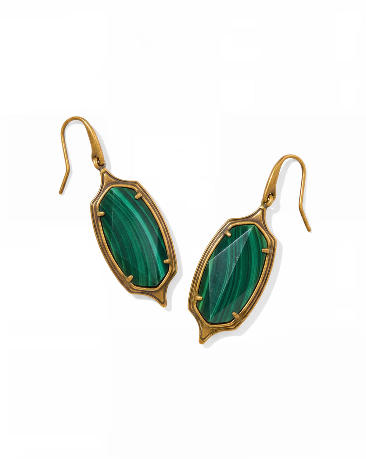 KS Dani Stepped Frame Drop Earrings