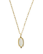 KS Dani Stepped Frame Long Pendant Necklace