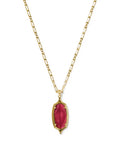 KS Dani Stepped Frame Long Pendant Necklace