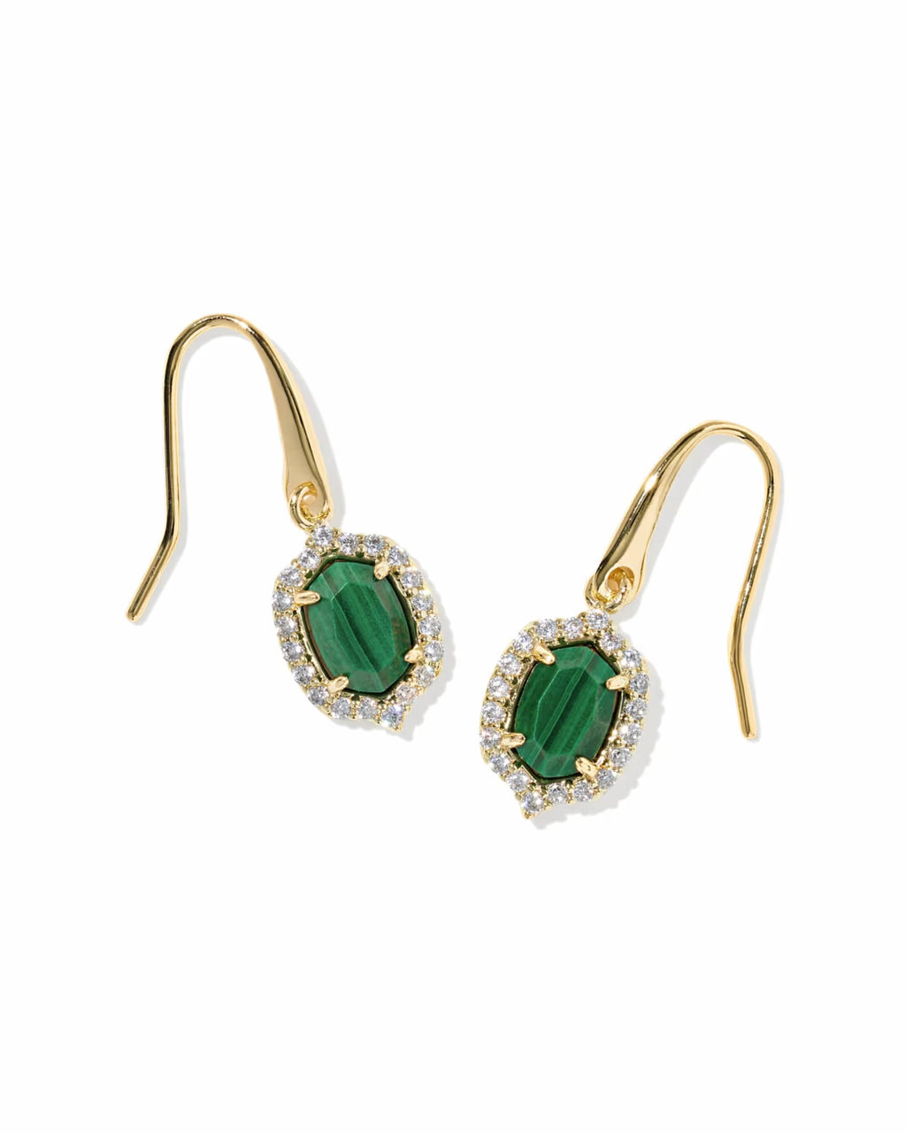 KS Daphne Crystal Frame Drop Earrings