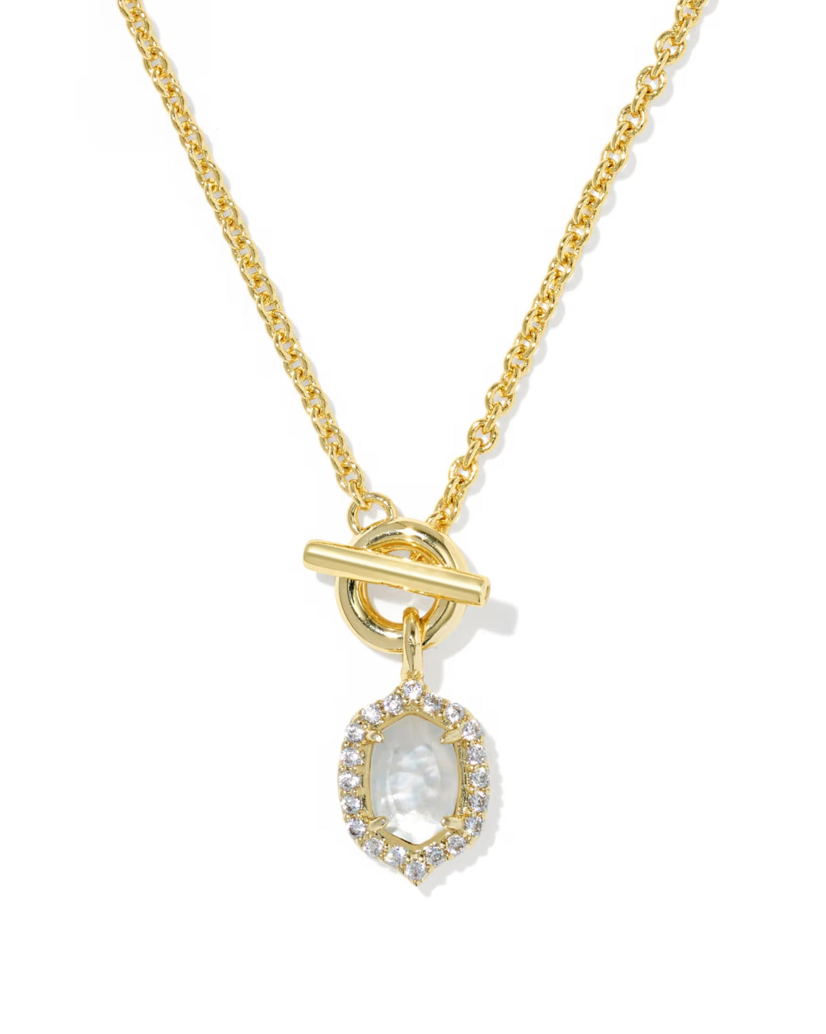 KS Daphne Crystal Frame Toggle Necklace