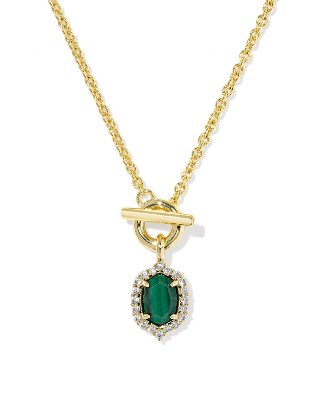 KS Daphne Crystal Frame Toggle Necklace