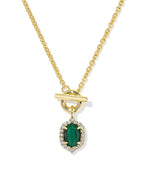 KS Daphne Crystal Frame Toggle Necklace