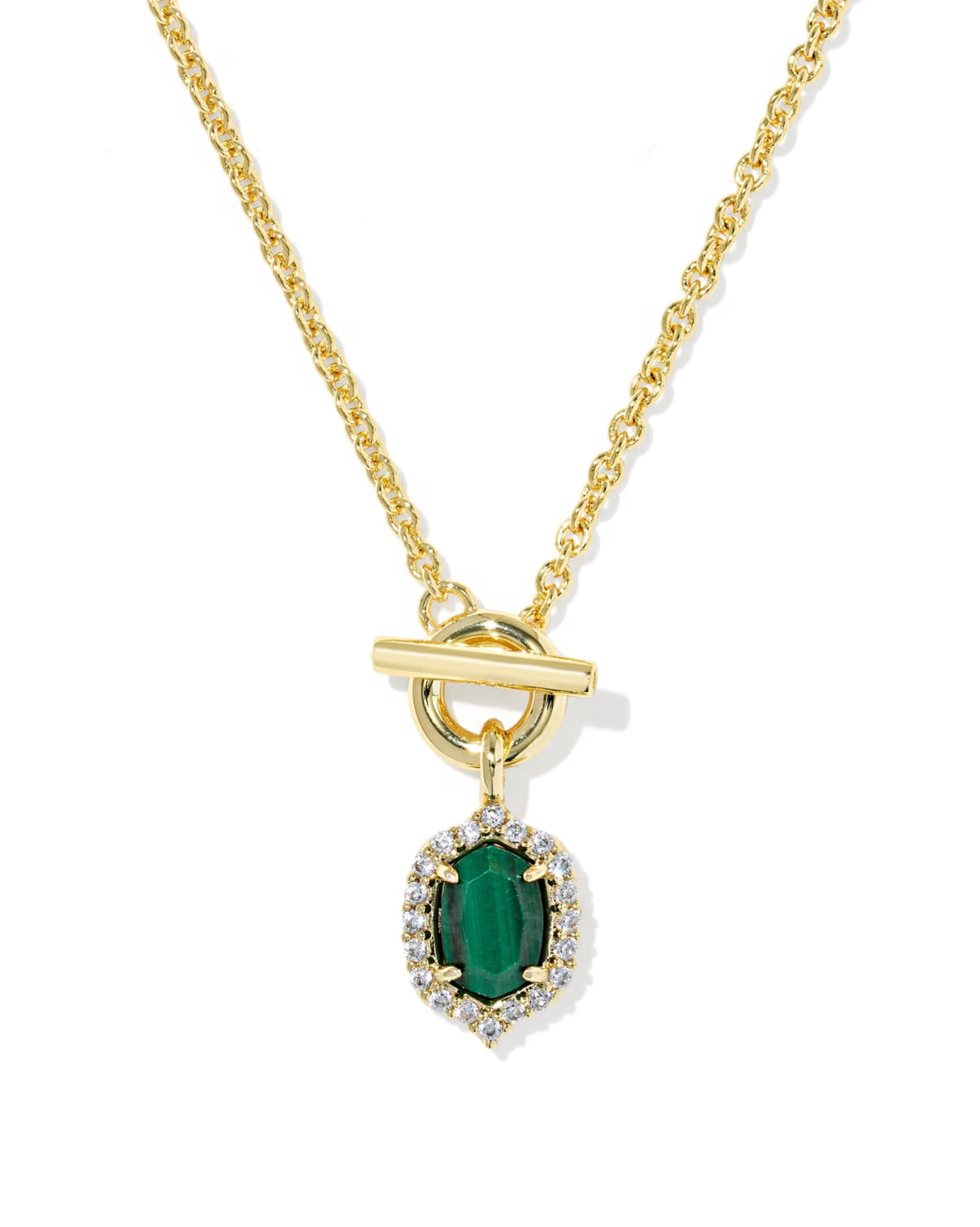 KS Daphne Crystal Frame Toggle Necklace