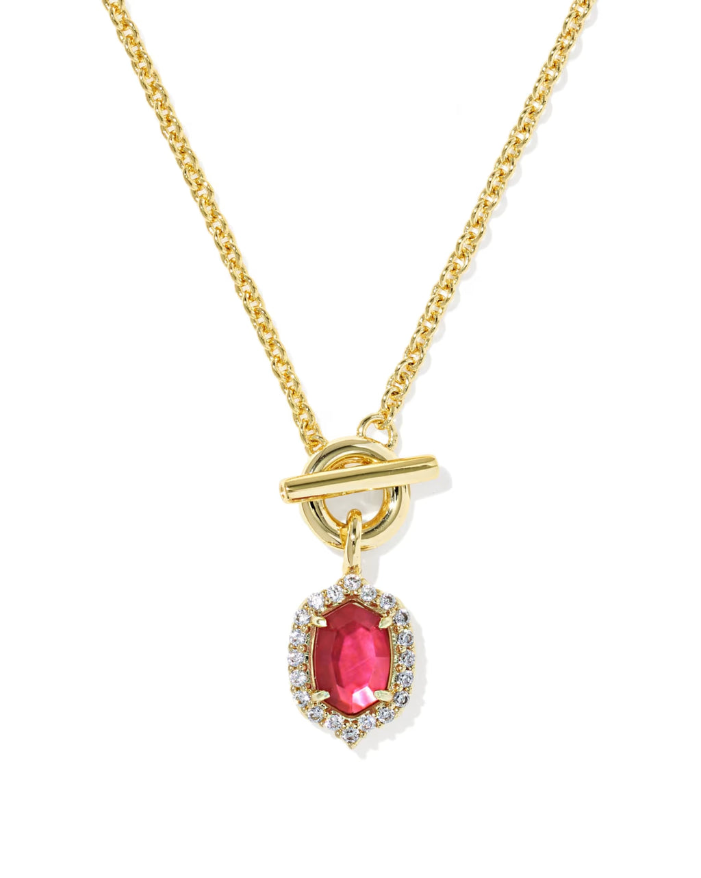 KS Daphne Crystal Frame Toggle Necklace