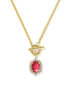 KS Daphne Crystal Frame Toggle Necklace