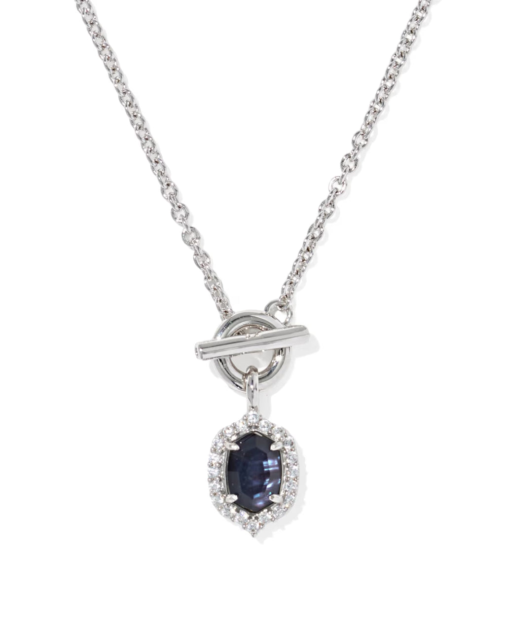 KS Daphne Crystal Frame Toggle Necklace