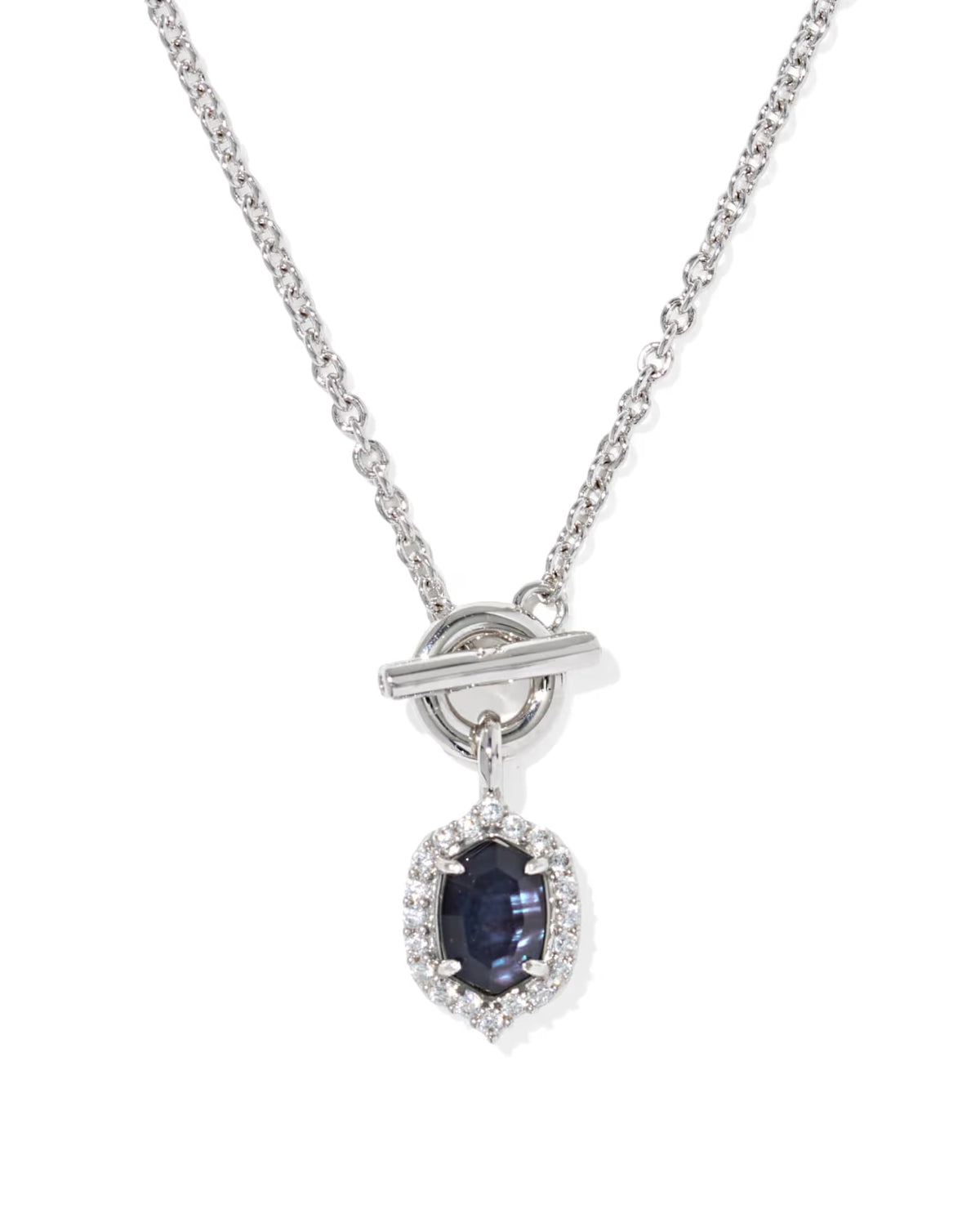 KS Daphne Crystal Frame Toggle Necklace
