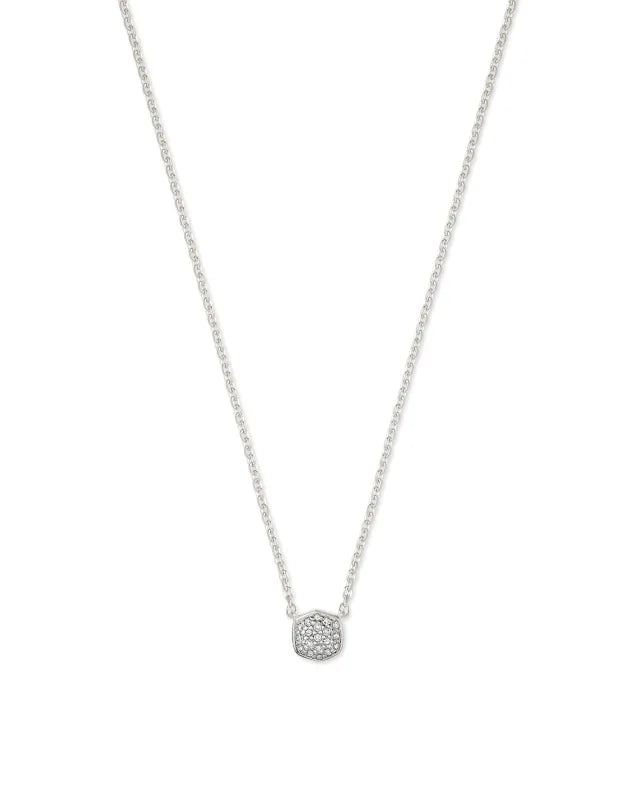 KS 925 Davie Pave Pendant Necklace