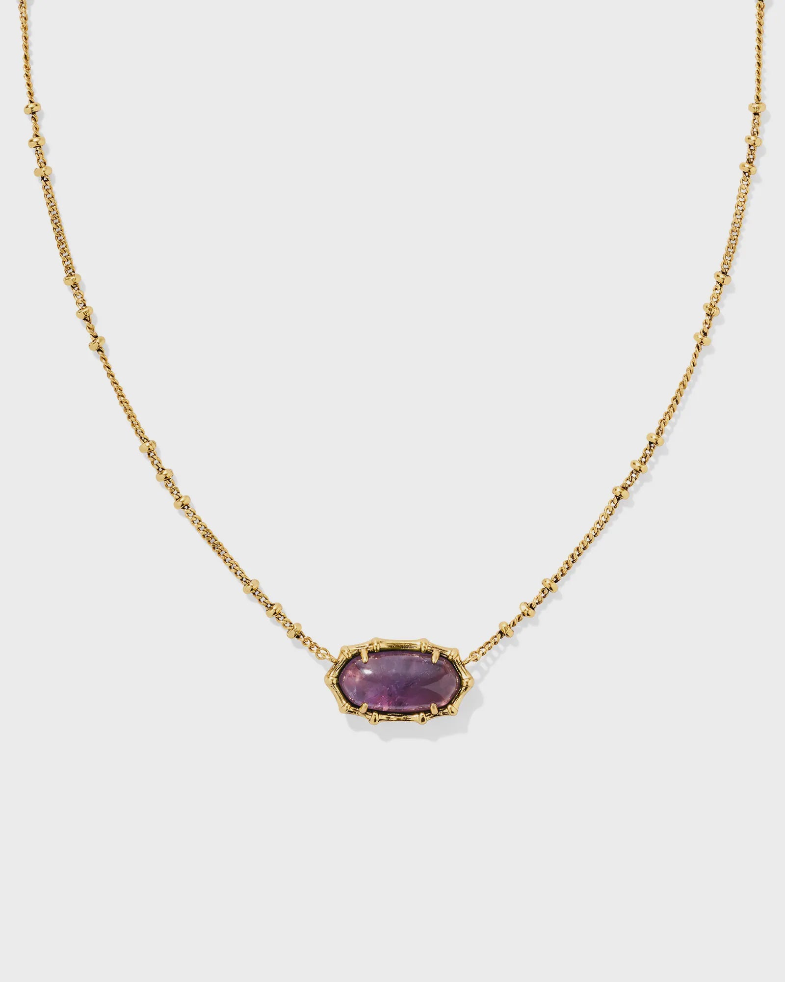 KS Elisa Bamboo Frame Pendant Necklace