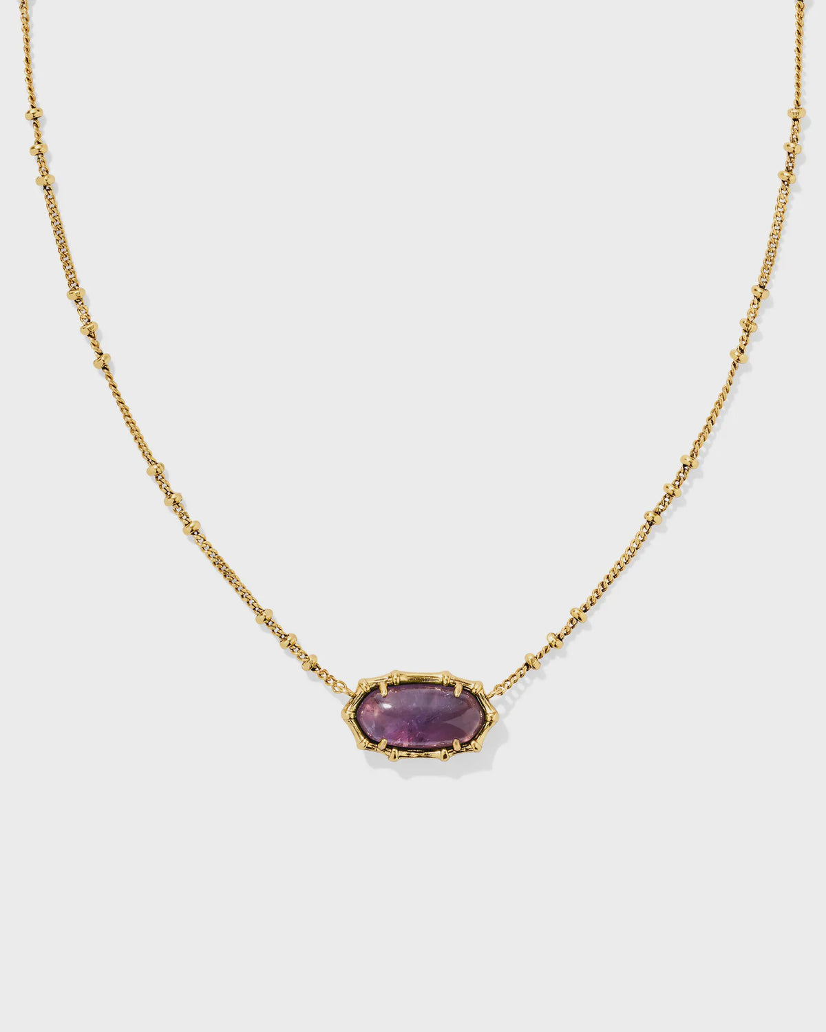 KS Elisa Bamboo Frame Pendant Necklace