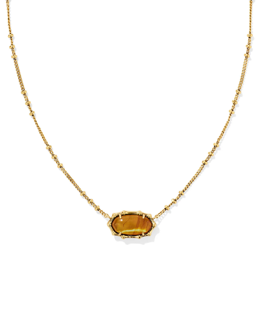 KS Elisa Bamboo Frame Pendant Necklace