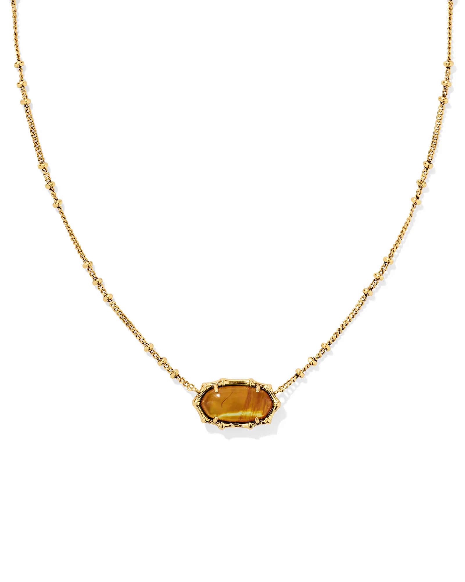 KS Elisa Bamboo Frame Pendant Necklace