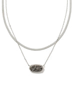 KS Elisa Herringbone Multistrand Necklace