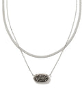 KS Elisa Herringbone Multistrand Necklace