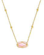 KS Elisa Lattice Frame Short Pendant Necklace