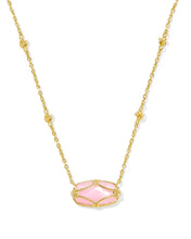 Load image into Gallery viewer, KS Elisa Lattice Frame Short Pendant Necklace
