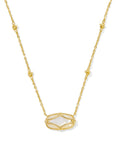 KS Elisa Lattice Frame Short Pendant Necklace