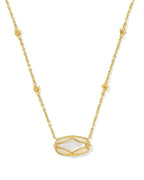 KS Elisa Lattice Frame Short Pendant Necklace