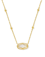 Load image into Gallery viewer, KS Elisa Lattice Frame Short Pendant Necklace
