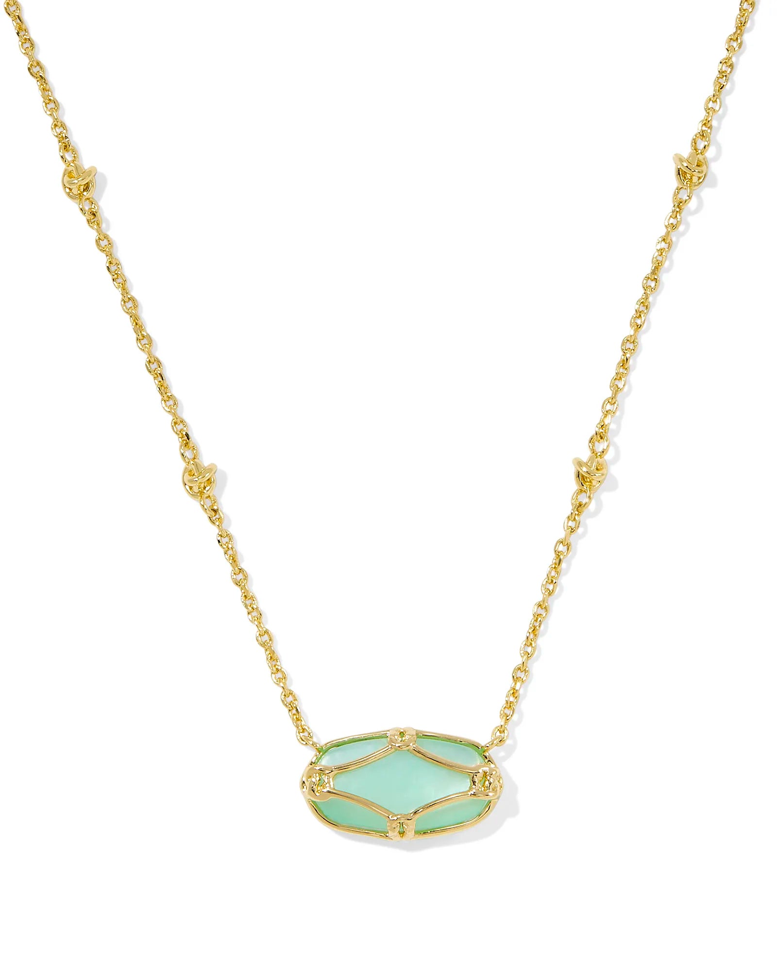 KS Elisa Lattice Frame Short Pendant Necklace