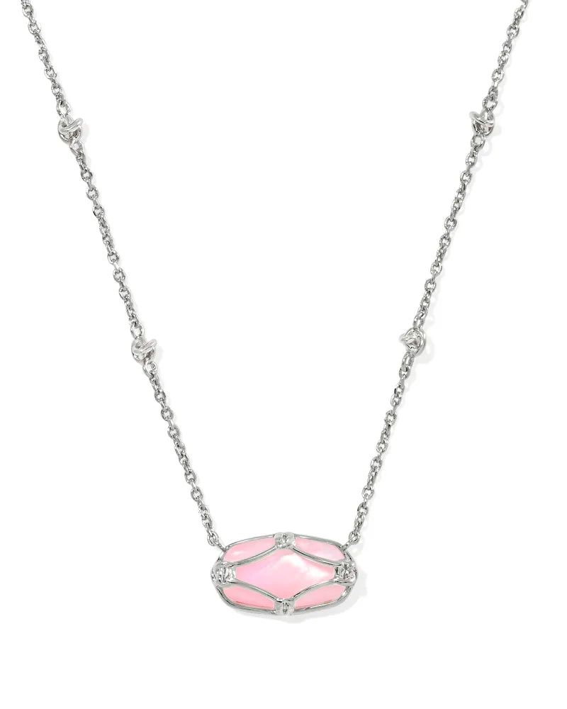 KS Elisa Lattice Frame Short Pendant Necklace