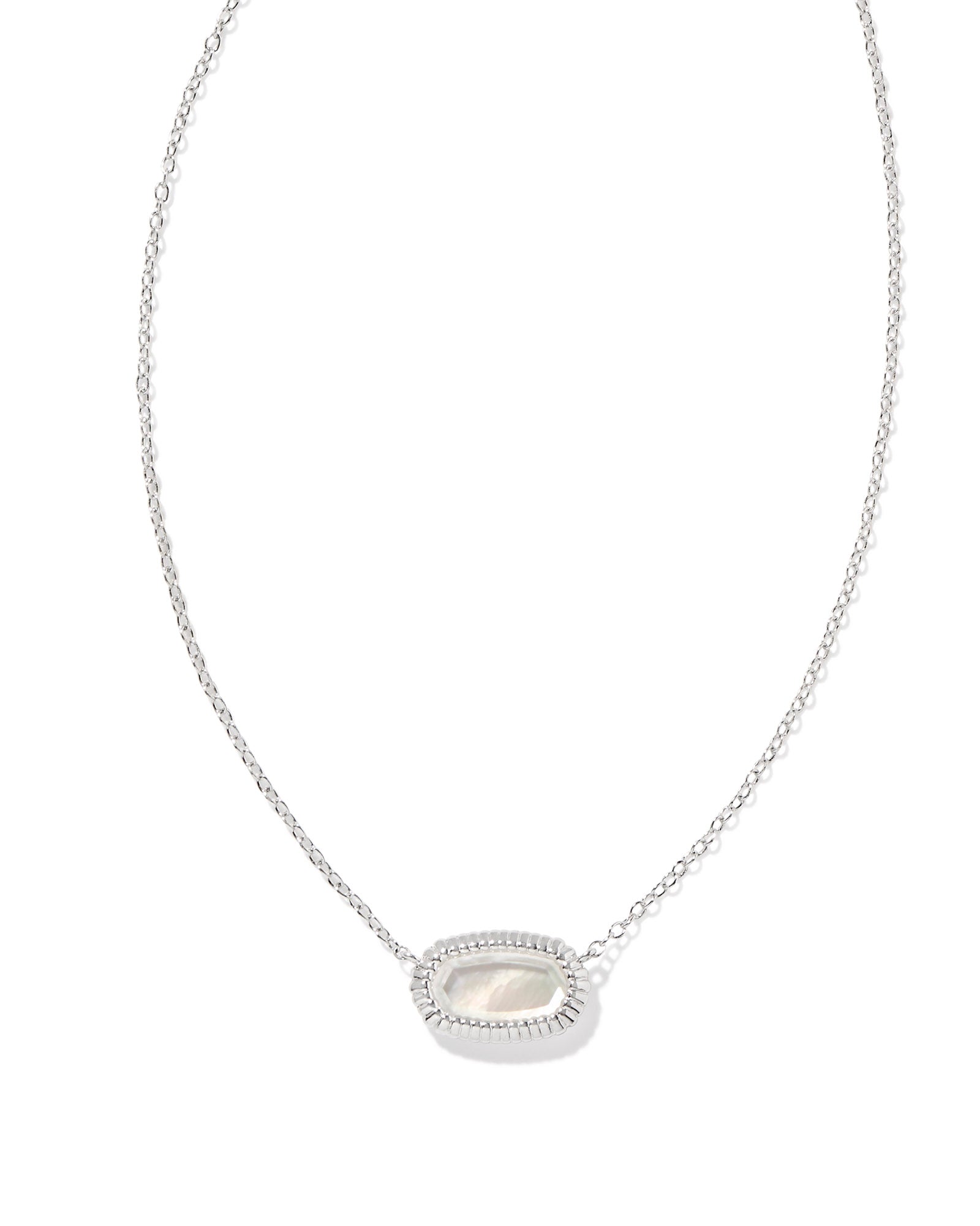 KS Elisa Ridge Frame Short Pendant Necklace