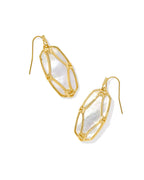 KS Elle Lattice Frame Drop Earrings