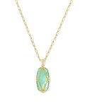 KS Elle Lattice Frame Large Long Pendant Necklace