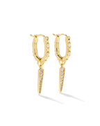 KS Fate Charm Huggie Earrings