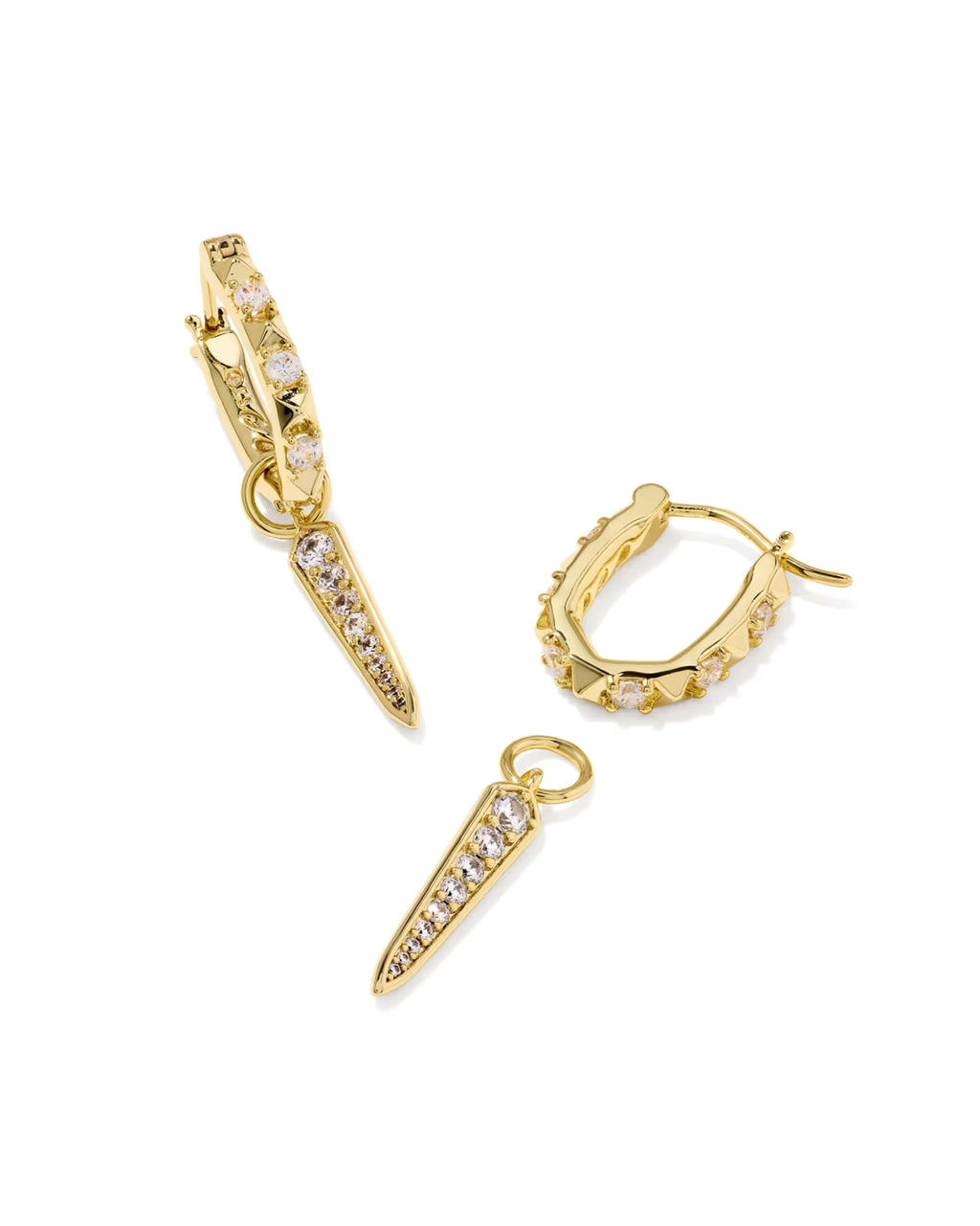 KS Fate Charm Huggie Earrings