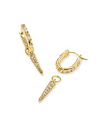KS Fate Charm Huggie Earrings