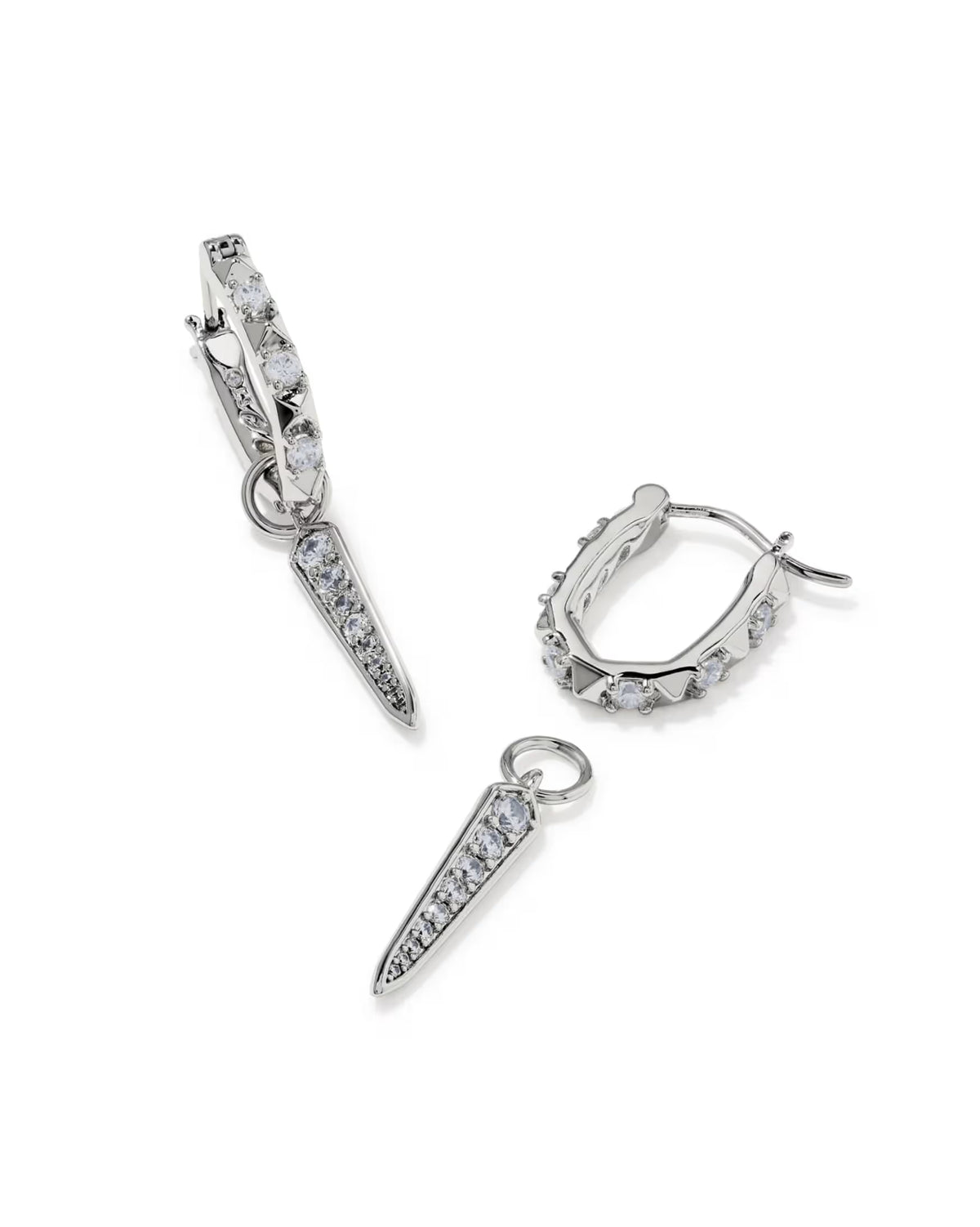 KS Fate Charm Huggie Earrings
