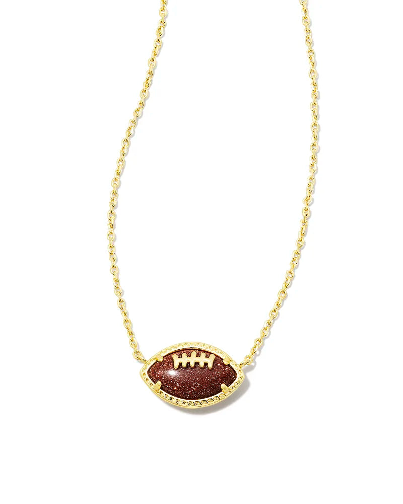 KS Football Pendant Necklace