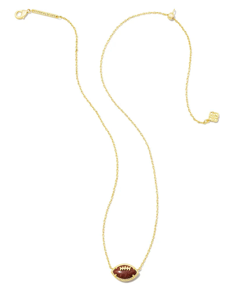 KS Football Pendant Necklace