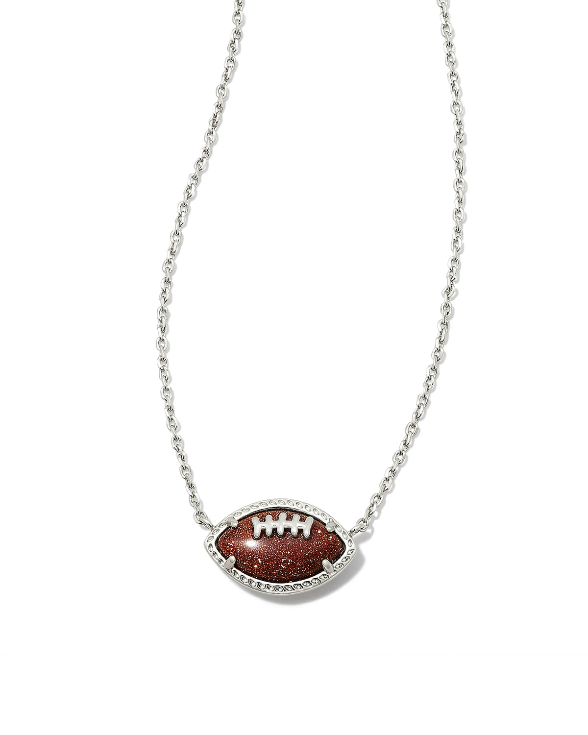KS Football Pendant Necklace