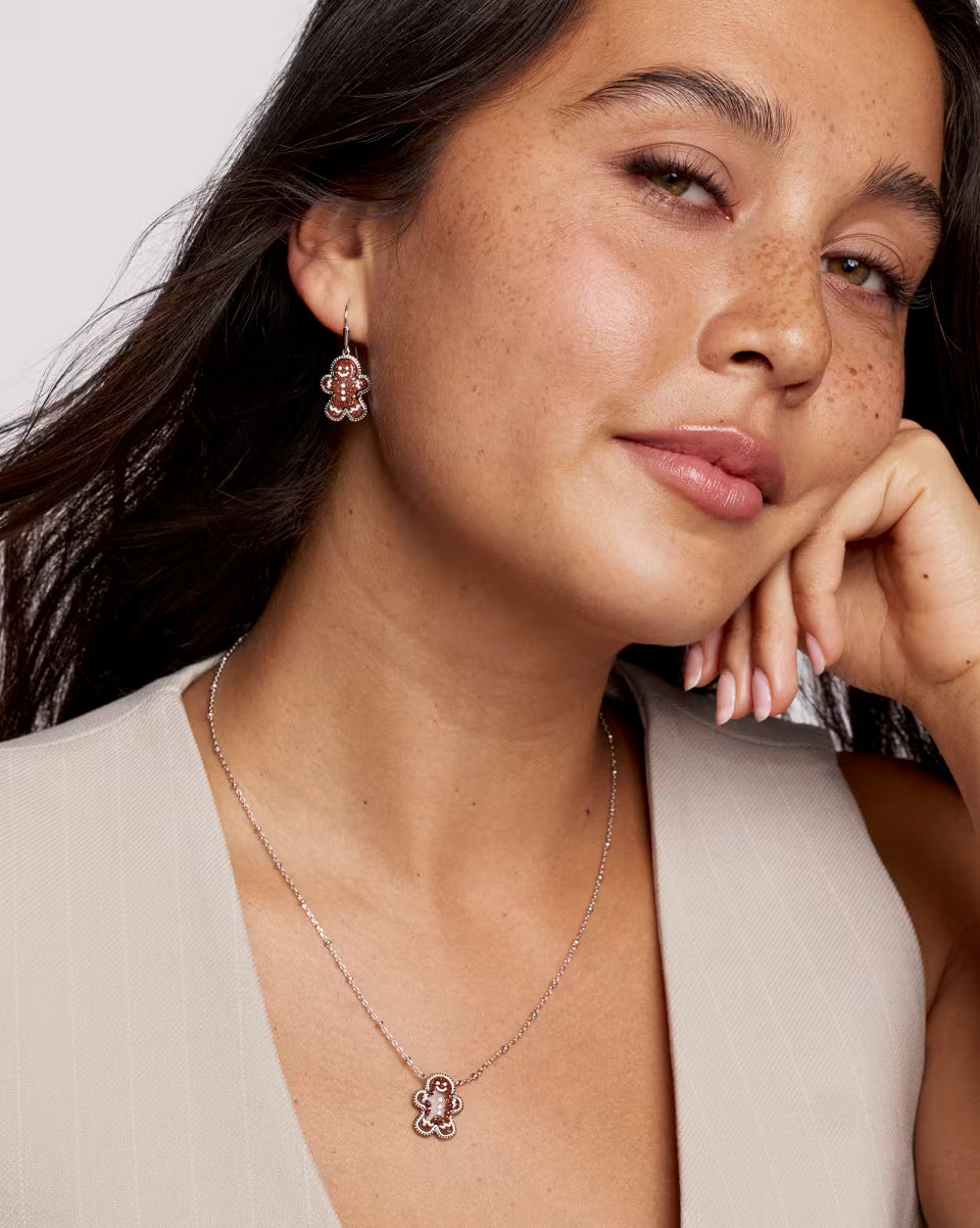 KS Gingerbread Short Pendant Necklace