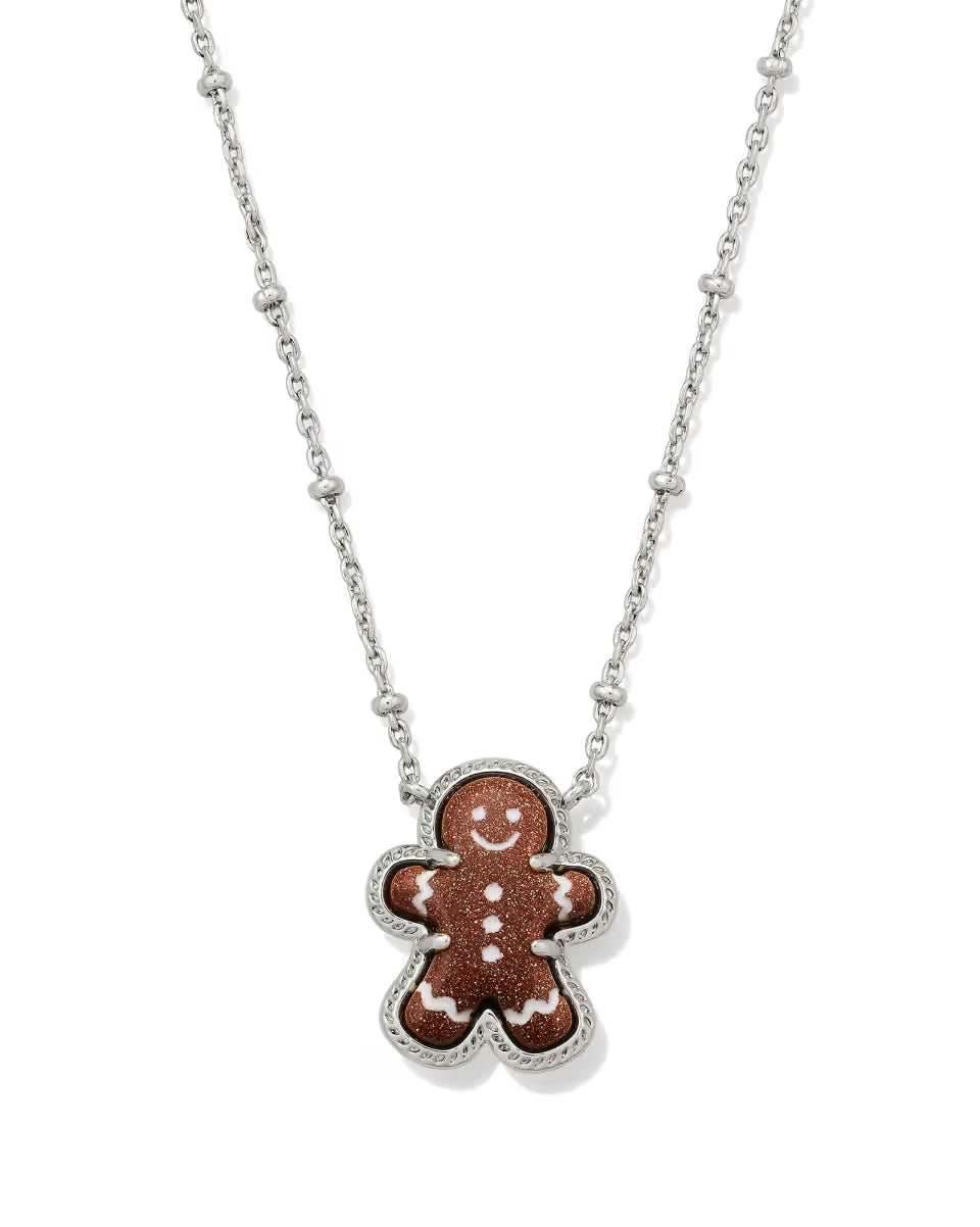 KS Gingerbread Short Pendant Necklace