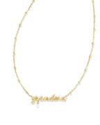 KS Grandma Script Pendant Necklace